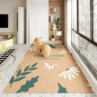 Balcony mat, kitchen carpet, rectangular washable doormat, waterproof, sunscreen and antiskid Pu mat