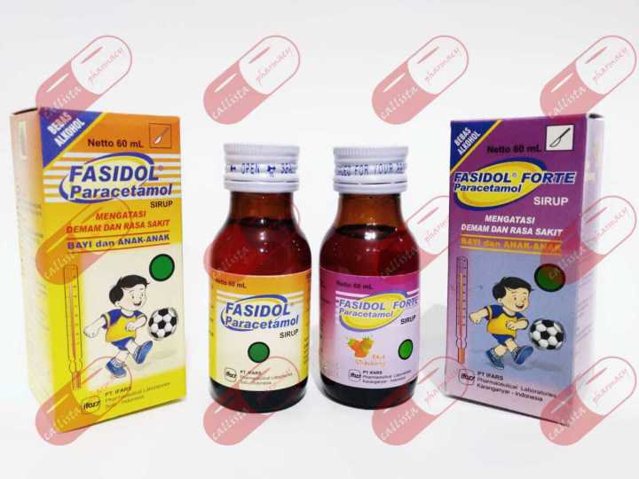 Fasidol Forte Syrup 60 Ml Paracetamol Syrup Untuk Demam And Nyeri