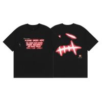 ❤❀[Spot]❤Travis Scott new fashion print casual short-sleeved loose round neck t-shirt for men and women