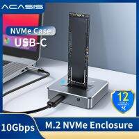 ACASIS USB3.2 10Gbps ความเร็วสูง NVMe/SATA SSD กล่องภายนอกสำหรับ M.2 SSD, รองรับสูงสุด 8TB, เข้ากันได้กับระบบปฏิบัติการหลายระบบ รวมถึง Windows และ MAC, M04