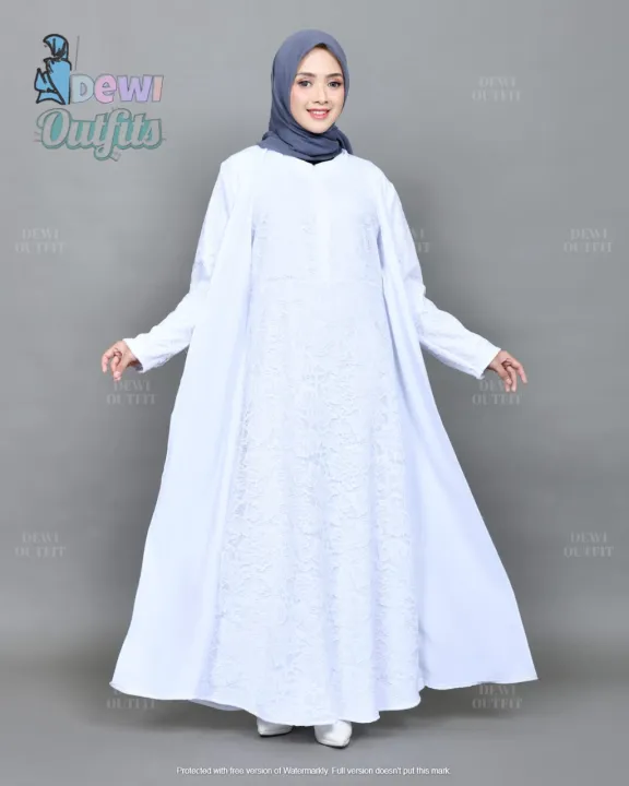Gamis Putih Raisa Abaya Terbaru 22 Gamis Putih Terbaru Baju Muslim Wanita Terbaru Gamis Putih Polos