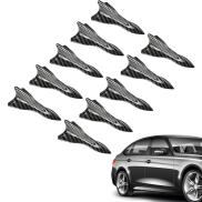 Black Shark Fin 10pcs Shark Fin Antenna for Car Modification Flexible