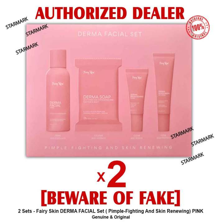 Fairy Derma Facial Set PINK Skin Fairy Rejuvenating Set PINK Skin ...