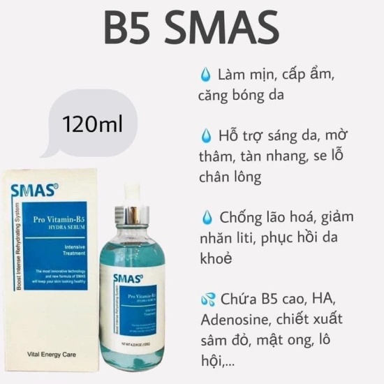 Tinh chất phục hồi và cấp ẩm smas pro vitamin b5 hydra serum - ảnh sản phẩm 2