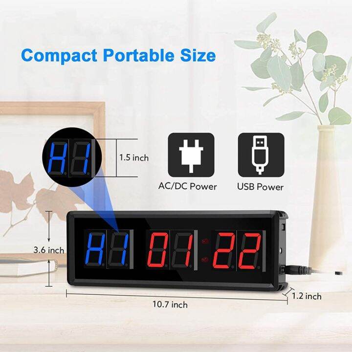 gym-timer-led-interval-timer-digital-countdown-wall-clock-fitness-timer-1-5inch-digits-down-up-clock-stopwatch-for-home