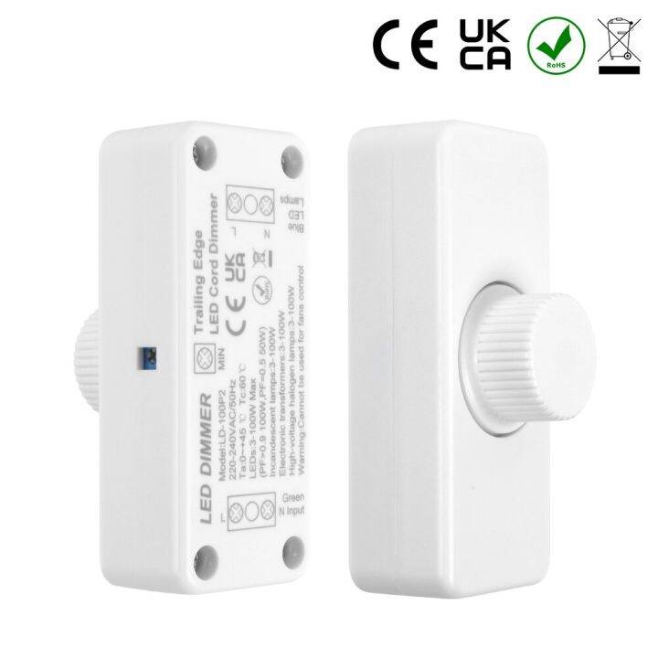 220V240V 100W LED Dimmer Switch Smart Light Touch LED Dimmer Switch Adjustable Switch Dimming