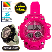 Đồng hồ đeo tay điện tử Qcone 3005 đầy đủ chức năng đèn led 7 màu dành cho