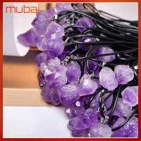 MUBAI 10pcs แทรกไมโคร จี้อเมทิสต์ขนาดเล็ก รูปร่างไม่ปกติ อุปกรณ์เสริมคอ จี้สร้อยคอสร้อยคอ ง่ายๆ สร้อยคอคริสตัลธรรมชาติ ใช้ได้ทุกเพศ