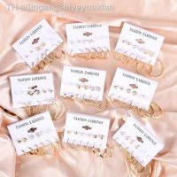 【hot】▦  6 Pairs Drop Earrings Set Big Piercings Jewelry for Imitation Hoop Ear Buckle