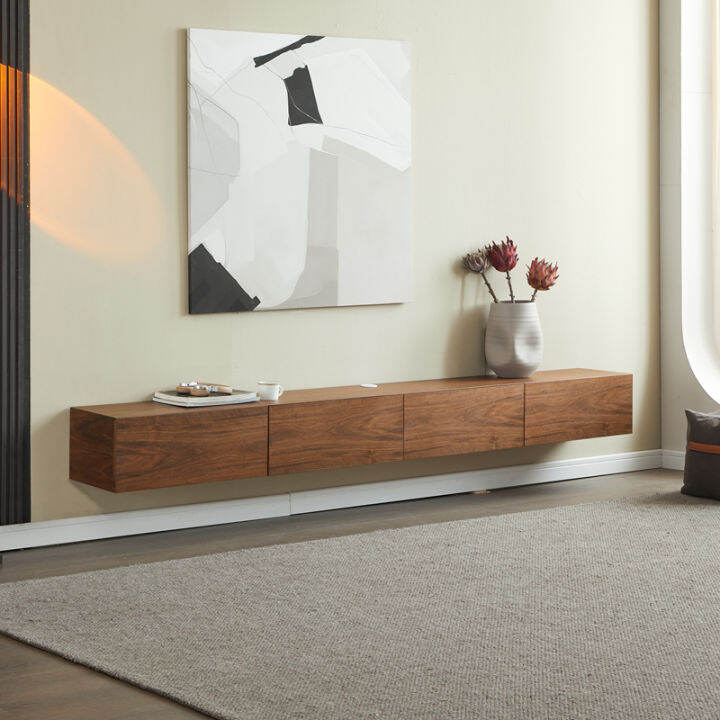 Hanging TV Simple modern wallhung small apartment living room