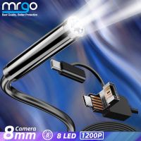 【CW】 8mm HD Endoscope Camera for Cars Industrial Inspection Smartphone Usb Micro Endoscopic Flexible Mobile Andoscopic Probe Sewer