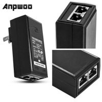 【support】 yawowe ANPWOO 48V 0.5A 24W POE Power Injector POE Ethernet อะแดปเตอร์เครือข่ายปลั๊กผนังการเฝ้าระวังกล้องวงจรปิดความปลอดภัยกล้อง IP Power Supply