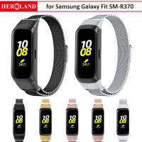 สำหรับ Samsung Galaxy Fit SM-R370มิลานสายนาฬิกาโลหะสายสำรองสายรัดข้อมือสแตนเลสสตีล