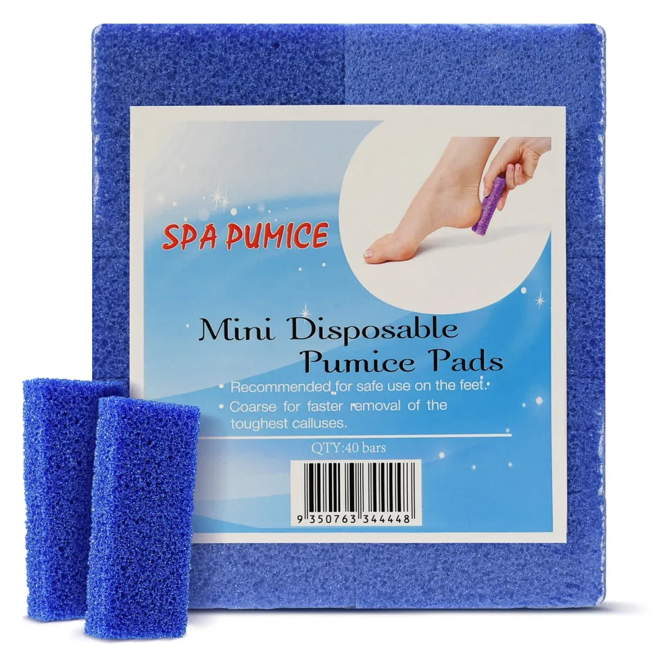 40PCS Disposable Pedicure Pumice Stone for Foot Care Sponge