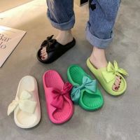 ส่งจากไทย【TX-222】?พร้อมส่ง? TOBO แท้! size36-41รองเท้าแตะแบบสวมแต่งโบว์ พื้นนิ่มใส่ง่าย สไตล์เกาหลี