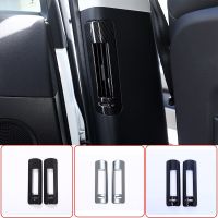 2Pcs ABS Chrome For Land Rover Discovery Sport 2015-2018 Car B-Pillar Air Conditioning Outlet Frame Sticker Car Essories