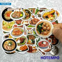 Delicacy Fine Food Mini Yummy Gourmet Art Style Travel Diary Stickers for Stationery Scrapbook Mobile Phone Laptop Stic