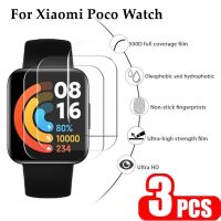 3Pcs Hydrogel Film For Xiaomi Poco Watch Redmi Watch 2 3 lite Global Version Smartwatch Full Cover Screen Protector Not Glass Windshield Wipers Washer