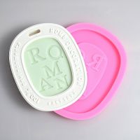 Aromatpy Tablet Plaster Pendant Silicone Mold ROMAN Letter Car Resin Casting Mold Handmade Craft : 【hot】