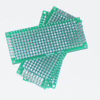 10Pcs 3*7ซม. PCB Prototype Board Circuit Protoboard PCB ราคา Universal Stripboard Prototyping Veroboard 3 X7โมดูลสองด้าน