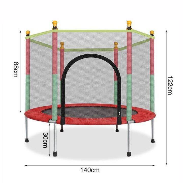 แทรมโพลีน4-5-ฟุต-ของเล่นเด็ก-แทมโพลีน-นาด140-165ซม-เตียงกระโดดสำหรับเด็ก-แทรมโพลีนเด็ก-กระโดด-แทรมโพลีนเด็ก