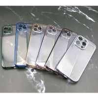 iPhone Case  14 / 13 / 12 / 11  J CASE  เคสไอโฟน เคส หลังใส ขอบสี  7สี ( TH พร้อมส่ง ในไทย )