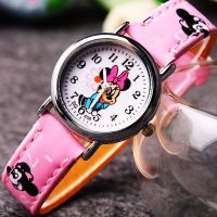 Mickey Minnie Cartoon Kids Watches Childrens Fashion Wristwatches