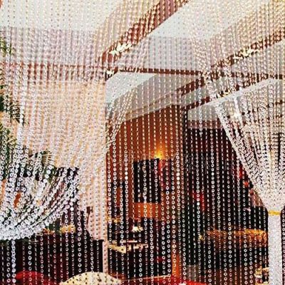 【CC】▩▤  30 Meters String Bead Curtain Indoor Room Partition Decoration Transparent Plastic Resin Beads Window Door