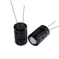 10pcs 220uF 100V 220MFD 100WV Aluminum Electrolytic Capacitor 13*20mm Radial 220mf100v 220uf100v 100v220mf 100v220uf Electrical Circuitry Parts