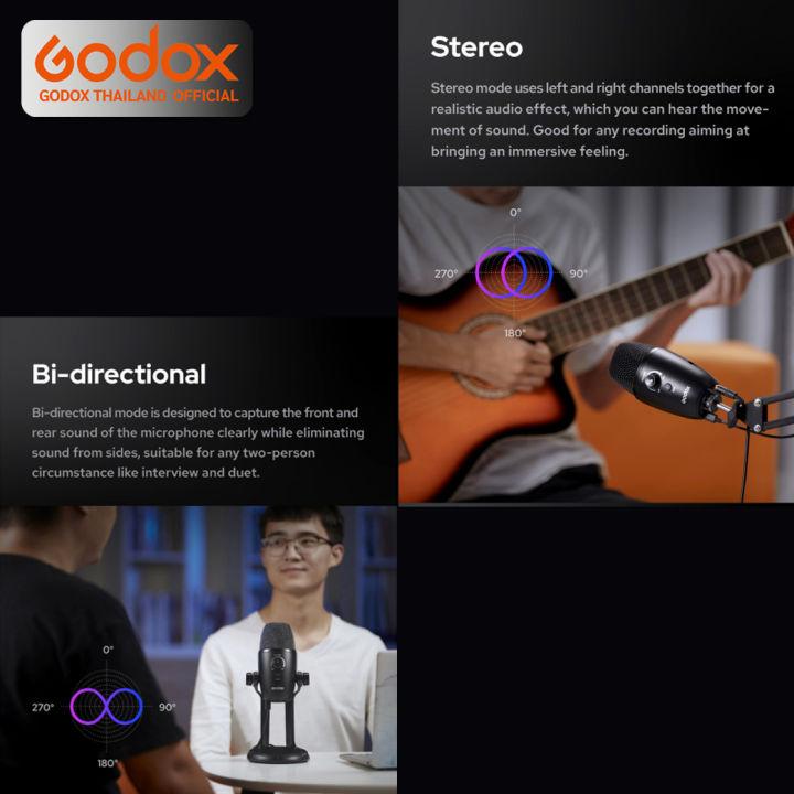 godox-microphone-umic82-multi-pattern-usb-condenser-สำหรับ-live-streame-video-รับประกันศูนย์-godox-thailand-3-ปี