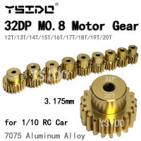 YSIDO 32DP M0.8 3.175mm 12T 13T 14T 15T 16T 17T 18T 19T เกียร์มอเตอร์แบบปีกนกสำหรับ Traxxas 1/10 RC รถรถบรรทุกแปรงมอเตอร์แบบไม่มีแปรง-ioec53 shop