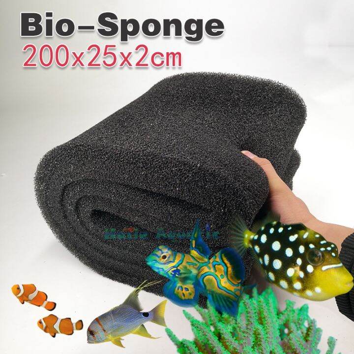 200x25x2cm Aquatic Bio Sponge Filter Media Pad Cut to fit Foam for