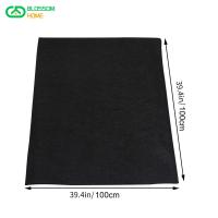 100x100cm Carbon Fiber Insulation Blanket High Temperature Insulation Fire Blanket Aluminum Foil Black Cotton Fireproof Blanket