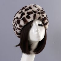 Autumn And Winter Women’S Thick Imitation Fur Head Cap Cap, Warm Ring Head Cover, Fashion Short Plush No-Brims Cap