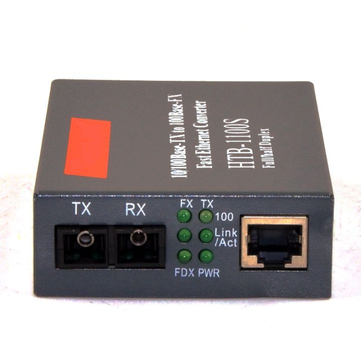 Netlink Htb 3100 Fiber Optical Media Converter Rj45 20km 10 100m Htb