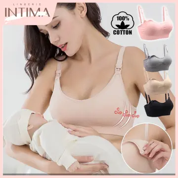 Women's Pregnant Women's Breast Feeding Bra Front Open Cup Gathered  Breathable Comfortable Skin Friendly Mesh Sports Bra at  Women's  Clothing store