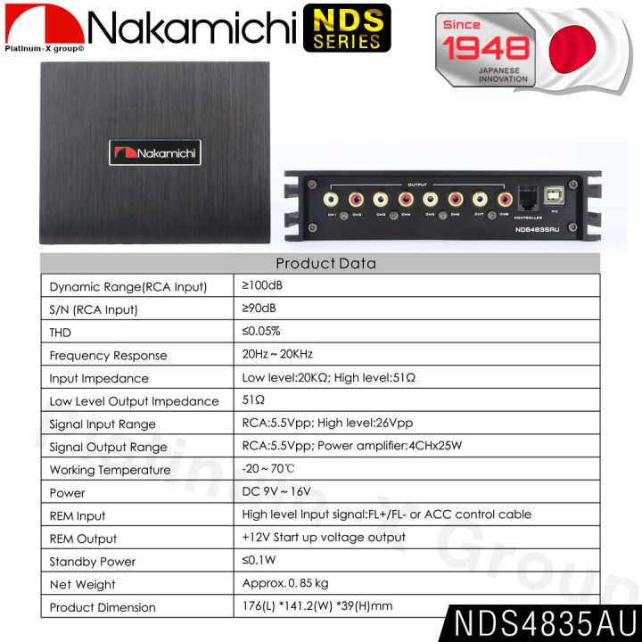 nakamichi-dsp-amplifier-nds4835au-31band-bluetooth-usb-input-4-ch-output-8-ch-hi-res-amp-power-เครื่องเสียงรถยนต์-แอมป์ขยายเสียง-digital