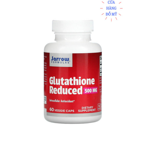 Viên uống trắng da jarrow glutathione reduced 500mg 60 viên - ảnh sản phẩm 1