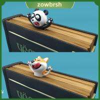 ZOWBRSH ของขวัญ แพนด้า เครื่องเขียน ตลก พีวีซี อุปกรณ์การเรียน ที่คั่นหนังสือ ที่คั่นหนังสือ สไตล์การ์ตูนสัตว์