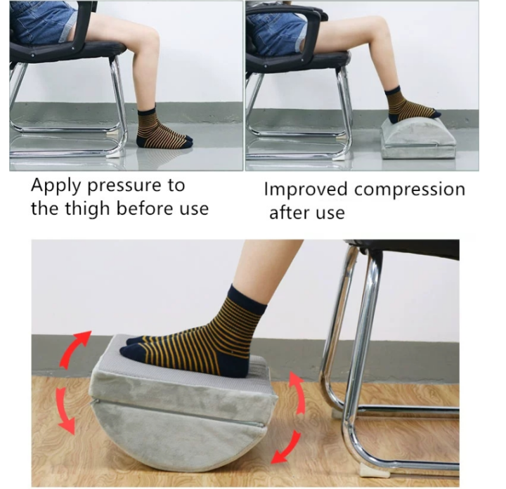 gregory-ที่วางเท้าเพื่อสุขภาพ-วัสดุไฮเปอร์เมมโมรี่โฟม-ช่วยปรับท่านั่งให้ถูกต้อง-ป้องกันเท้าลอย-ช่วยให้เท้าไม่ลอย-ลดการกดทับใต้ข้อพับเข่า-นุ่มสบายเท้า-ergonomic-footrest