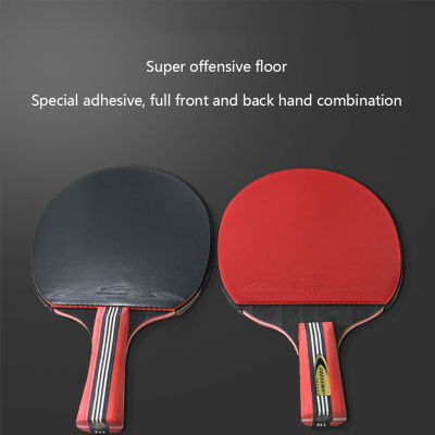 Table Tennis Racket Set Racquet Bag Rubber Bats Handheld Double Sided Sports Exercise 6 Star Pingpong Ball Beginner Professional