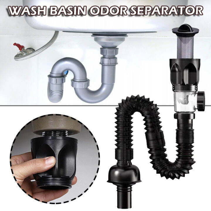 Stiup New 1pc Telescopic Deodorant Drain Pipe Under Sink Wash Basin ...