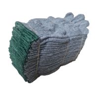 ถุงมือผ้า 7 ขีด หนา 12 คู่ สีเทา ถุงมือทอผ้าฝ้าย (700 กรัม)