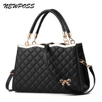 Hot Sale Fashion Women Leather Handbag Inclined Female Bow-knot Shoulder Bags Handbags Lady Shopping Tote Soft Messenger Bag Sac