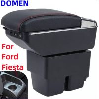 For Ford Fiesta MK7 Armrest Box 2009-2019 Central Store Centre Console with cup holder car-styling products accessories part 3 6 Pipe Fittings Accesso