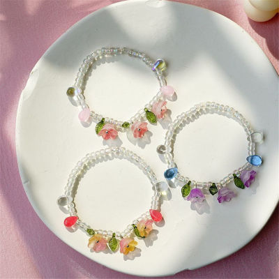 Jewelry Gift Girl Bracelet All-Match Flower Bracelet Flower Bracelet New Popular Bracelet Bead Bracelet