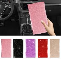 ✒ﺴ Car Registration And Insurance Holder PU Leather Car Document Holder Car Interior Accessories For Essential Information Registra