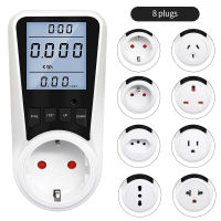 2021Digital Wattmeter Energy Power Meter Electricity Kwh Analyzer Usage Monitor Kilowatt Voltage with backlight Wattage Outlet