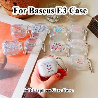 READY STOCK!  For Baseus E3 Case Colorful love heart pattern for Baseus E3 Casing Soft Earphone Case Cover