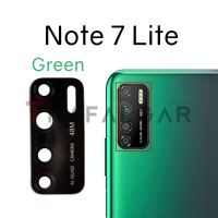 กระจกกล้องถ่ายรูปด้านหลัง2ชิ้น/ล็อตสำหรับ Infinix Note 7 Lite ที่เปลี่ยนฝาครอบกระจกเลนส์กล้องถ่ายรูปพร้อม Note7กาว X690B X656 X690